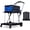 Blue, variant on EastVita Collapsible Shopping Cart Foldable Grocery Cart with Wheels and Removable Storage Crate Multi Use Mobile Storage Cart Portable Rolling Cart for Home Groceries Supermarket