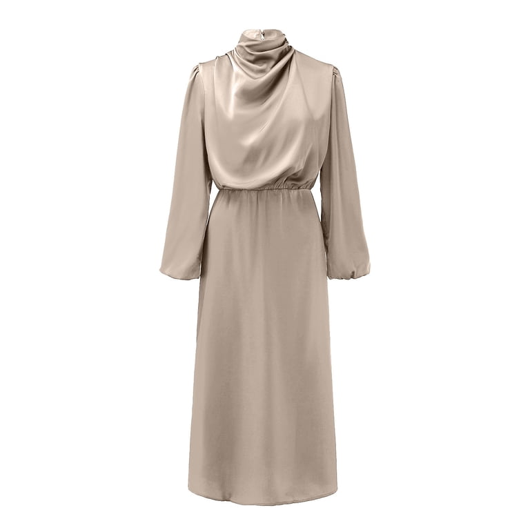 high neck beige dress Mac Duggal - Beige Sleeveless High Neck Beaded Ruffle Mini Dress