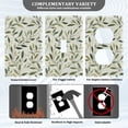 thumbnail image 3 of Yayeee Toggle Light Switch Wall Plate 1-Gang 4.5"x2.7" Home Decorative Outlet Cover, Lush Greenery, 3 of 7