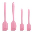 thumbnail image 7 of 4pcs Kitchen Cooking Silicone Spatula Set Heat Resistant Turners Scraper Baking Utensils Pink, 7 of 7