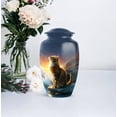 thumbnail image 5 of Cat Burial Urn For Ash For Women - Blue Urns For Human Ashes - Funeral Urns For Human Ashes Adult - Small Cremation Urn For Adult Mother & Father, 1 Large 10 Inch, 4 Keepsake Set, 5 of 7