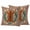 Green, Red, Orange, Beige, variant on Outdoor Pillow Covers 24 x 24 Inches, Tiger Retro Waterproof Throw Pillow Cover Set of 2, Orange Boho Animal Ethnic Tribal Floral Decorative Square Cushion Covers for Patio/Tent/Couch/Garden