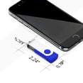 thumbnail image 2 of Unidad de memoria flash EASTBULL USB 2.0 de 4 GB, paquete de 100 unidades, azul, 2 of 7