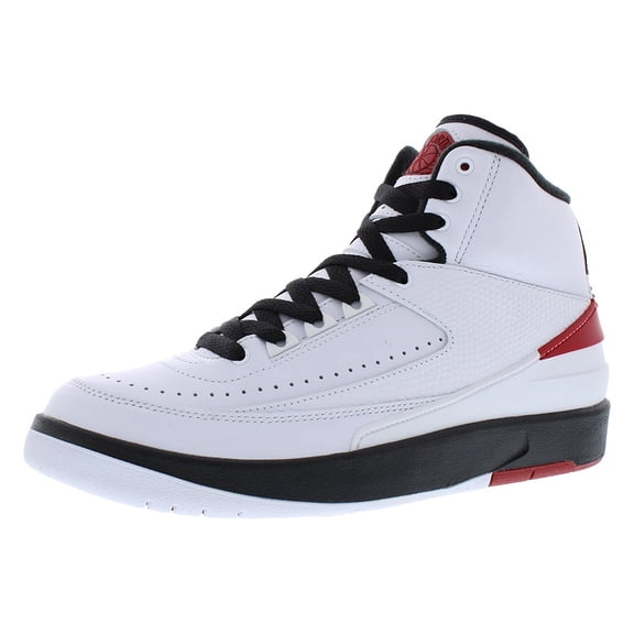 Nike Air Jordan 2 Retro Mens Shoes Size 6, Color: White/Varsity Red/Black