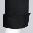 thumbnail image 4 of Chef Jacket Long Sleeves Pen Pockets Single-breasted Kitchen Coat - Black,, 4 of 9