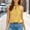 Yellow, variant on Women's Sleeveless T Shirts Crew Neck Slim Fit Dressy Tops Solid Color 2025 Casual Fall Summer Blouses