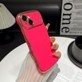 thumbnail image 2 of Case for iPhone 13 Case, Cute Curly Wave Frame Shape Love Heart Plating for Women Girls, Full Camera Protective Strengthen Shockproof Compatible with Phone Case (Hot Pink, iPhone 13), 2 of 9