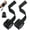Black-Nylon lifting straps, variant on HANDBODE Weight Lifting Straps With Cuffed D Ring, Gym Wrist Straps for Men, Fit Cable Machine Workout, Black Nylon, Extra-Long & Extra-Thick, Enhanced Grip, Weightlifting, 2 PCS