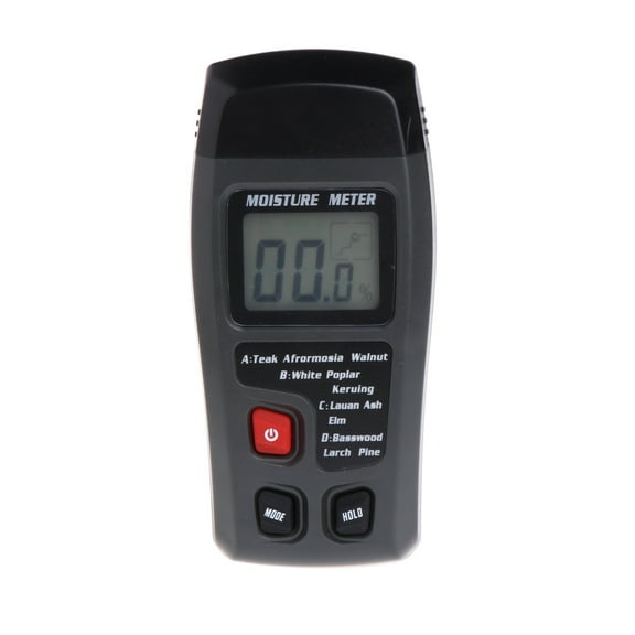 Accurate Digital Moisture Meter Water Leak Detector Pin Type LCD Display Dampness Meter for Firewood Walls Paper Floor