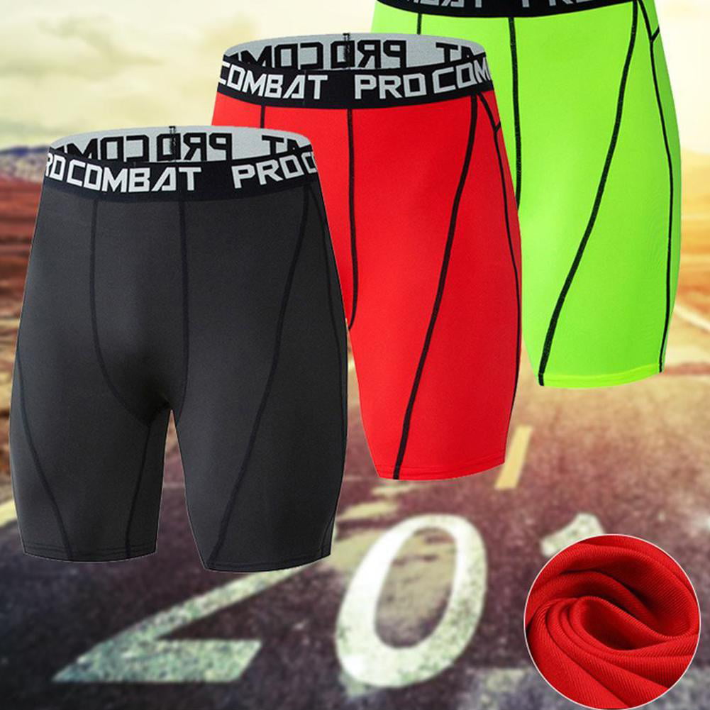 Compression Pants Sports Shorts Men's Elastic Quick-drying Breathable Basketball  Leggings Running Track And Field Training Pants Fitness Shorts T6V9 