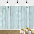 thumbnail image 3 of 5 x 3 ft Rustic Wood Backdrop, Wood Photo Background Blue Wooden Photography Background Decoration, Vintage Backdrops for Photography Birthday Party Baby Shower Party Decor Banner, 3 of 5