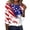 Blue #13, variant on KDDYLITQ 250th Anniversary Usa Shirt for Women 250th Anniversary Printed 3/4 Sleeve Red White Blue T-Shirts Flag Crew Neck Tees Birthday Work Tops Blue 3XL