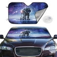 thumbnail image 2 of Daiia Astronauts Start Running Windshield Sun Shade for Car SUV Truck (Medium ), Car Sun Shade Windshield, Car Shades for Front Windows, Sunshade for Car Windshield, 2 of 7
