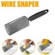 thumbnail image 5 of Rallador de queso de acero inoxidable - Rallador de cáscara de limón de metal oxidado con mango - Rallador plano de mano para queso, chocolate y especias, 5 of 6