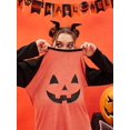 thumbnail image 5 of TIYOMI Women's Plus Size Shirts Halloween Orange Long Sleeve 3X Tops Crewneck Raglan Pumpkin Face Pullover Color Block Blouses Loose Fit Autumn Winter Tunics 3XL 22W 24W, 5 of 7