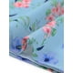 thumbnail image 5 of INSPIRAR CHIC Blusas de Chifón para Mujeres con Mangas Cortas, Con Volantes, Florales, para Trabajo Oficina, Talla L, Azul Cielo, 5 of 6