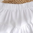 thumbnail image 4 of WEIGFI Toddler Kid Girls Puff Shorts Princess Bowknot Solid Color Loose Fit Lightweight Elastic Waist Summer Outdoor Play Casual Everyday Wear Sweet Party Bottoms,White,4-5 Years, 4 of 4