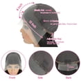thumbnail image 3 of RYHAIR 8 inches 100% Human Hair 13x4 Front HD Lace Bob Wig with Pre Plucked Natural Hairline for Women, 3 of 7