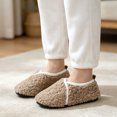 thumbnail image 5 of Knivor Closed Back Slippers for Women Slipper Socks Sherpa Fleece V‑Trim Slip On Indoor Outdoor Non Slip House Shoes, 5 of 8