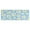 Light Blue Daisy, variant on Light Gray Daisy Flower Pattern Kitchen Rug Mat,Kitchen Runner Rugs Non Skid Washable,Decorative Kitchen Floor Mats for Kitchen,Sink,Laundry,17"X47"