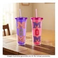 thumbnail image 4 of Vaso Way to Celebrate Día de la Madre de Plástico de Doble Pared con Tapa y Popote para Bebidas Frías de 650 ml., 4 of 4