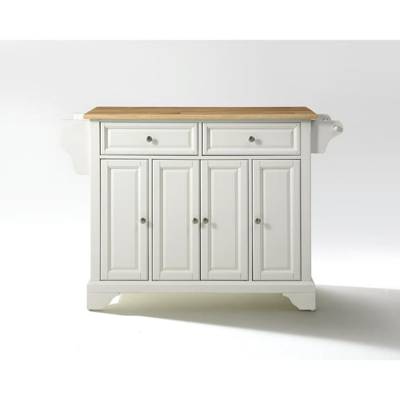 Full Size Kitchen Island with Wood Top & Storage - Portable Kitchen Cart - Modern Kitchen Furniture