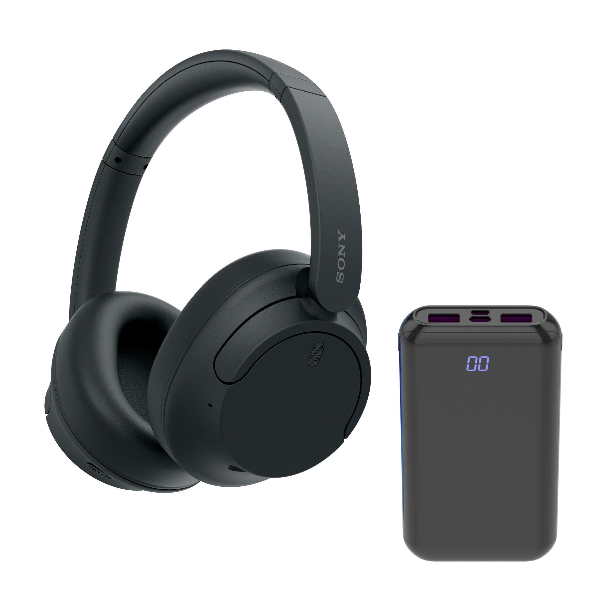 Sony WHCH720N Wireless Over the Ear Noise Canceling Headphones (Black) Bundle