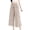 Khaki, variant on Ombre Pants Loose for Women Elastic Waist Faux Cotton Linen Pants for Beach and Daily Wear
