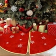 thumbnail image 6 of Antqov Christmas Tree Skirt Decor 39" Large Tree Skirts Festive Round Christmas Tree Mat for Home Party Holiday Decorations, 6 of 6