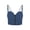 Blue, variant on Women's Seamless Zip Front Sports Bra Removable Pad Yoga Bra Adjustable Cami Lounge Bra Longline Sleep Bra Workout Crop Tops (Pink)