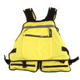 thumbnail image 2 of Fishing Vest, Fishing Life Jacket Adjustable Yellow Breathable Multi Pocket Design  for Fly Fishing, 2 of 8