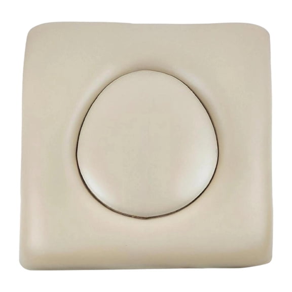 Fancyes Commode Seat Cushion Sponge Padded Universal Fit,Easy Clean,Toilet Seat,Seat Pad Cover,for Bedside Commodes Shower Wheelchairs Light yellow
