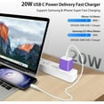 thumbnail image 3 of SUMMIT Samsung Fast Charger Block for Samsung Galaxy A56/A36/A26/A55/A54 5G/A16 5G/A15/S25 Ultra/S24 FE/S23/S22/Z Flip 6,USB Type C Wall Plug Outlet for iPhone 16e/16 Pro Max/15/14/13/12/11,Pixel 9a, 3 of 14