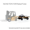 ONHUNON Holiday Deal Toy for kids HuiNa Toys 1578 Flatbed Trailer Alloy Construction Engineering Vehicle