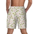 thumbnail image 2 of Lsque Mens Swim Trunks Cute Rabbit Pattern - Bathing Suit Compression Liner - Beach Swim Shorts Swimwear - (S-3XL) - Stretch Quick Dry -Small, 2 of 9