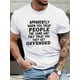 thumbnail image 1 of Camiseta De Los Hombres Cuello Redondo Ropa De Verano Tops De Verano Para La Calle Vacaciones ViajesFunny Quotes Print Men's Round Neck Short Sleeve Fashion Regular Fit T-Shirt Top For Spring Summe, 1 of 6
