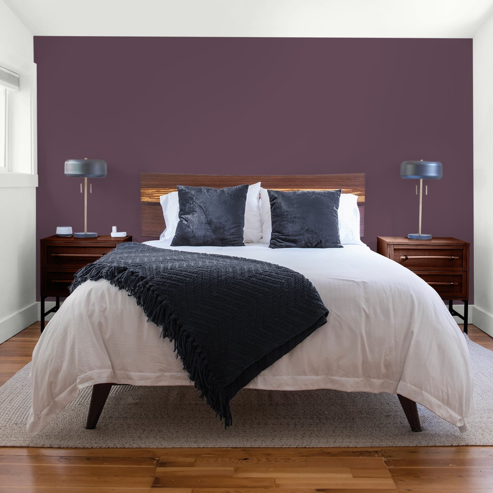 Glidden HEP Purple Basil / Purple, Flat Interior Paint with Primer, 1 Quart