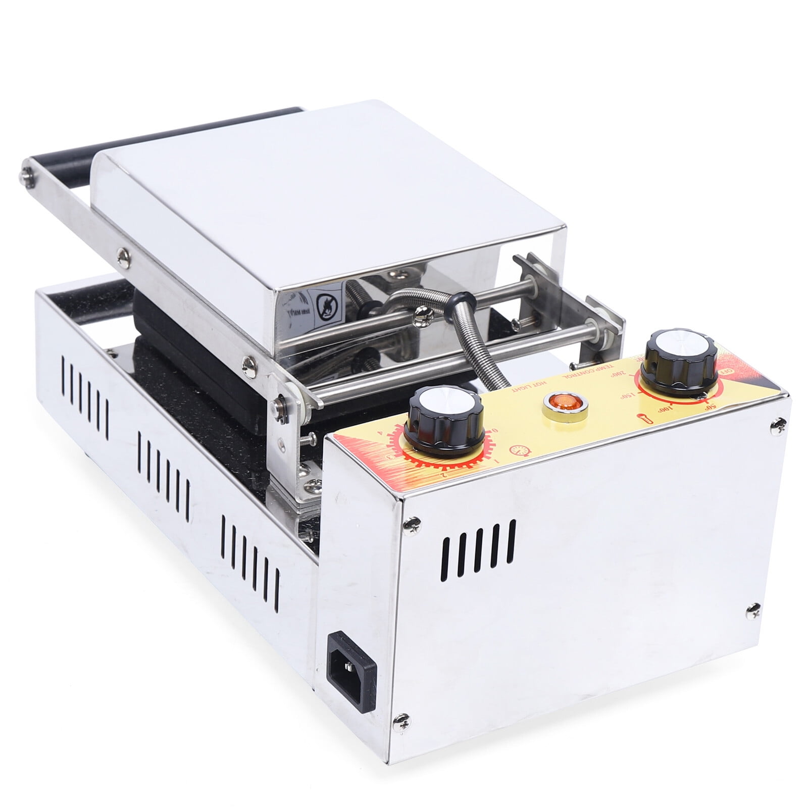 Electric Ice Cream Gelato Panini Press Machine Make Nonstick Temperature Control