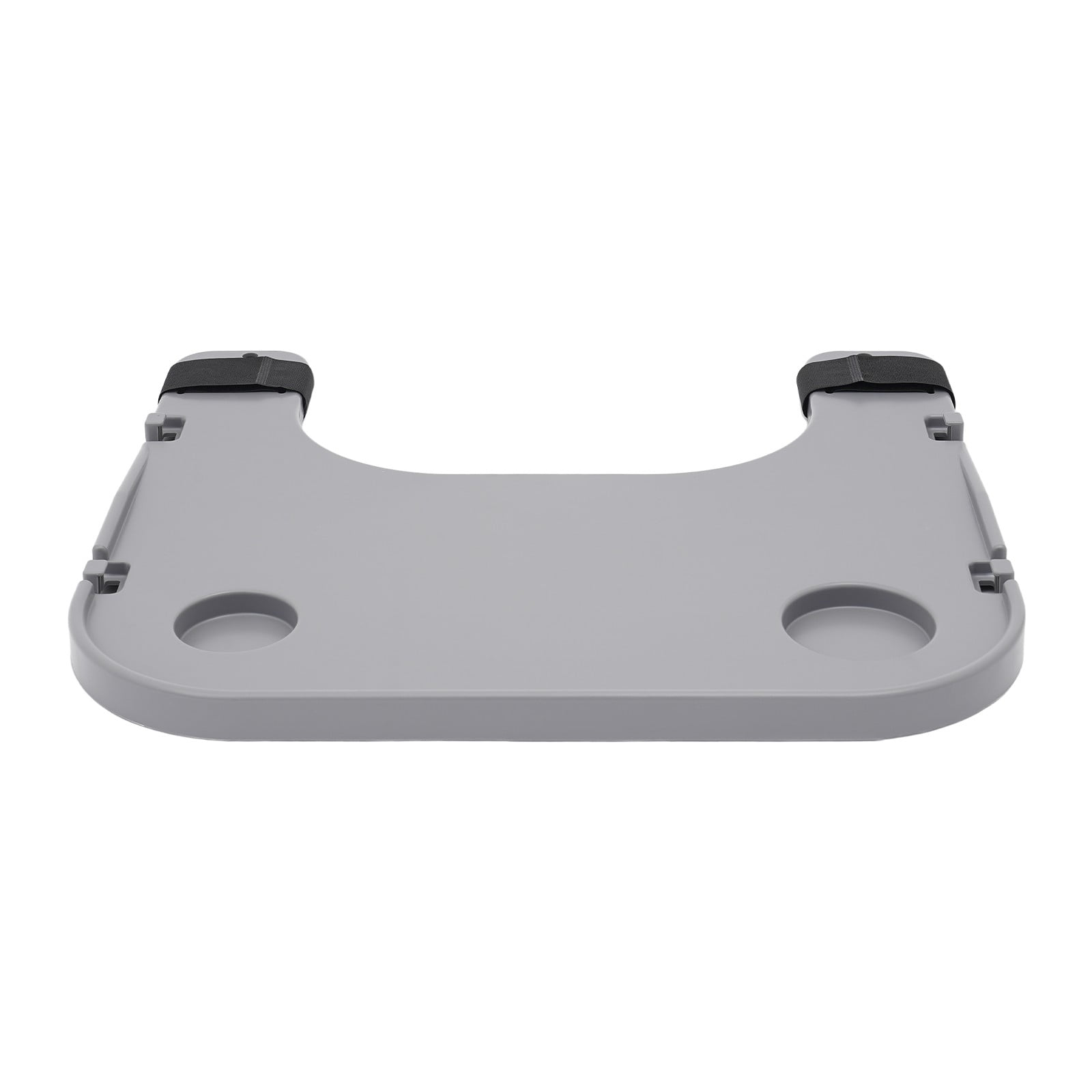 TFCFL White/Gray Wheelchair Table Board Wheelchair Lap Tray with Cup Holder & 4 Hooks 22.83x20.87inch