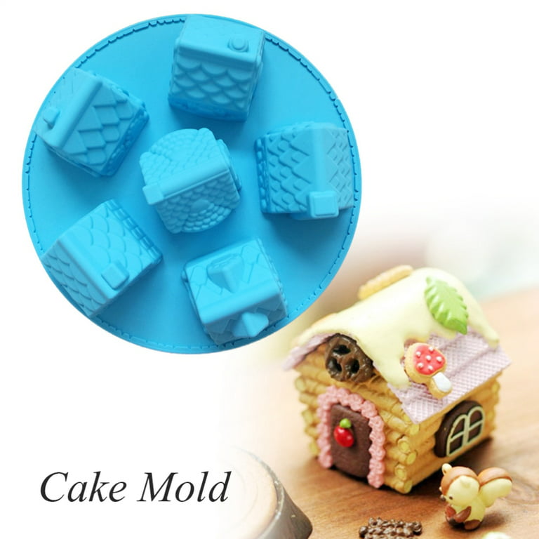 Buy Wholesale China Silicone Cake Molds Christmas - 6 Cavity Gingerbread  House Baking Molds, Non-stick Round Cake Pan & Christmas Cake Mold at USD 3