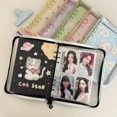 thumbnail image 2 of Kpop A5 Zipper Binder Collect Book Refill Organizer DIY Journal Dairy Transparent Idol Photo Album Kawaii Stationery Supplies, 2 of 10