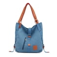 thumbnail image 1 of Sac à Main en Toile Sac à Bandoulière Sac à Main Sac à Dos de Loisirs pour l'École Sac à Dos convertible, 1 of 5