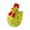 Yellow, variant on lanema Blown Glass Chicken Figurine Handmade Art Glass Rooster Statue Sculptures