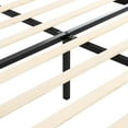 thumbnail image 5 of AENKYO Full Size Platform Bed Frame with Leather Upholstered Headboard, White, 5 of 7