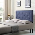 thumbnail image 3 of Hodedah HIHB13 F BLUE Full-Size Upholstered Tufted Rectangular Headboard - Blue, 3 of 7