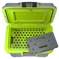 thumbnail image 4 of Pelican Personal 8 Qt Hard-Sided Cooler with Snap-in Ice Pack Bottle Opener, Dark Gray with Evergreen, 4 of 6