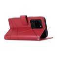 thumbnail image 2 of Nalacover Case for Samsung Galaxy S20 Ultra - Card Holder PU Leather Flip Wallet Cover with Magnetic Clasp Stand Hand Strap, Soft TPU Inner Shockproof Anti-Scratches Case for Galaxy S20 Ultra, Red, 2 of 10