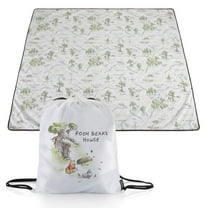 Winnie the Pooh - Impresa Picnic Blanket, White with Green Accents