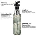 thumbnail image 3 of Yayeee 20oz Insulated Water Bottle Double Wall Stainless Steel with Flip Straw Lid, Ghosts Playing in A Garden, 3 of 7