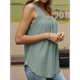 thumbnail image 4 of Camiseta Sin Mangas con Cuello Cuadrado y Volantes para Mujer, Camiseta Sin Mangas A Rayas, Informal, Holgada, de Verano Judías XXL, 4 of 9
